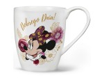 Kubek porcelanowy 400ml Minnie Flowers biały