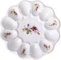 talerz porcelanowy biały na jajka chodzież róża1.jpg