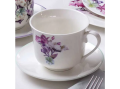 Filiżanka porcelanowa ze spodkiem 450ml GARDEN bratek
