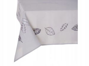 Obrus dekoracyjny beżowy Leaf 160x280cm