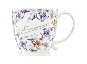 Kubek porcelanowy 480ml Garden kwiat mięta