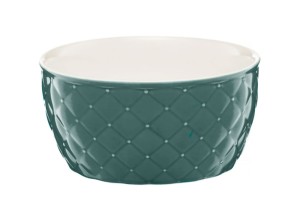 Miska/salaterka porcelanowa pikowana ,,GLAMOUR" 13,5cm mięta 
