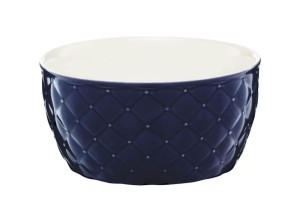 Miska/salaterka porcelanowa pikowana ,,GLAMOUR" 13,5cm granat