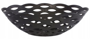 Kosz/misa na owoce z tworzywa sztucznego owalna 38cm Hawaii czarna
