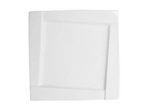 Talerz porcelanowy deserowy kwadratowy 20cm x 20cm Kubiko 