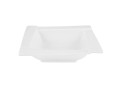 Talerz porcelanowy obiadowy głęboki kwadratowy 20cm x 20cm Kubiko