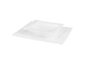 Talerz porcelanowy obiadowy głęboki kwadratowy 20cm x 20cm Kubiko