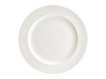 Talerz porcelanowy deserowy 21,5cm kratka Nordic kremowy