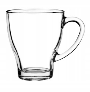 Szklanka ze szkła żaroodpornego 250 ml z uchem 