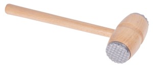 Tłuczek do mięsa drewniany z metalowym okuciem 28,5 cm 