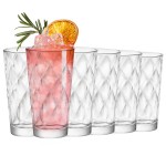 Szklanka ze szkła long drink 6 szt  ,,KALEIDO" 370ml 