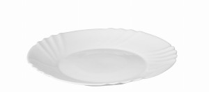 Talerz deserowy ze szkła hartownego 20cm Bormioli biały
