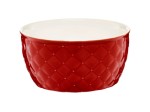 Miska/salaterka porcelanowa pikowana ,,GLAMOUR" 13,5cm czerwona