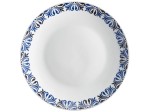 Talerz porcelanowy obiadowy głęboki 21,5cm Marocco granat 