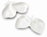 Naczynie 2-dzielne porcelanowe na przystawki 24,7cm BASIC