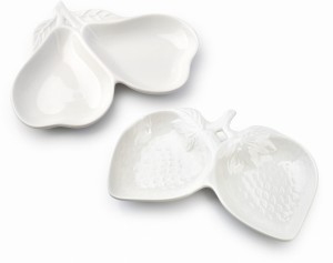 Naczynie 2-dzielne porcelanowe na przystawki 24,7cm BASIC