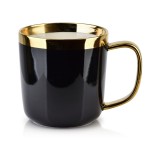 Kubek porcelanowy glamour SAMMY 360ml czarny