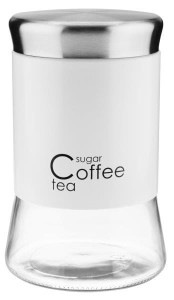 Pojemnik szklany 1000ml Greno biały