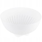 Cedzak/durszlak plastikowy 24cm Capri biały