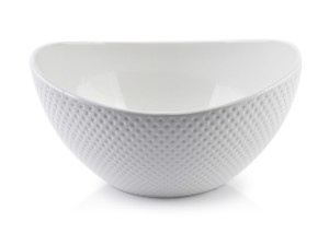 Salaterka/miska porcelanowa 23cm x 18cm Basic dots