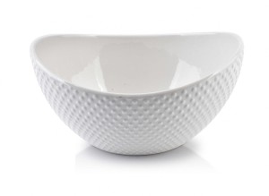 Salaterka/miska porcelanowa 23 cm x 18cm Basic dots 