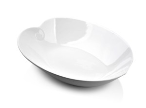 Półmisek/miska  porcelanowy 29x24x6cm BASIC liść