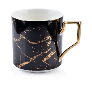 Kubek elegancki porcelanowy 330ml Cristie czarny