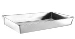 Blacha fakturowana metalowa Platino 40cm x 25cm  prostokątna