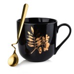 Kubek porcelanowy 400ml LOLA liść