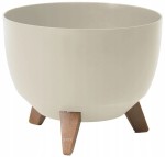 Doniczka plastikowa misa Roma 39cm bawełniany (beż)