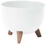 Doniczka plastikowa misa Roma 39cm biała