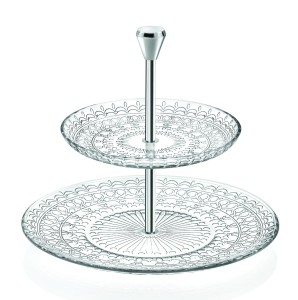 Patera 2-poziomowa kryształowa 26cm Medici