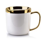 Kubek porcelanowy glamour SAMMY 360ml biały