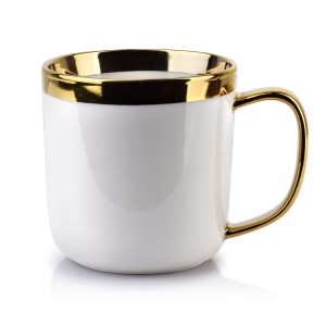 Kubek porcelanowy glamour SAMMY 360ml biały