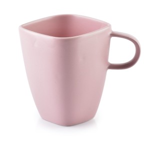 Kubek porcelanowy 350ml Happy różowy