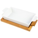 Naczynie ceramiczne na podst. bambusowej Modeno 26cm