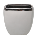 Osłonka ceramiczna kwadratowa  13cm x 13cm Oris biała