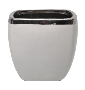 Osłonka ceramiczna kwadratowa  13cm x 13cm Oris biała