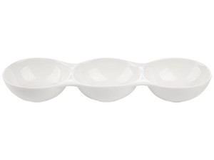 Półmisek porcelanowy 3-dzielny Adria 33cm x 10cm 