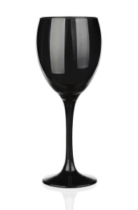Kieliszek szklany 300ml do wina Malowany czerń