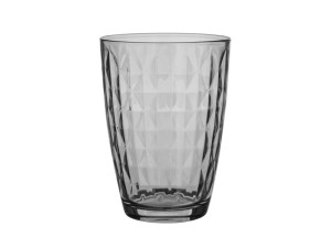 Szklanka 380ml transparentna szara