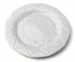 Talerz ceramiczny obiadowy płytki 24cm Adel szary