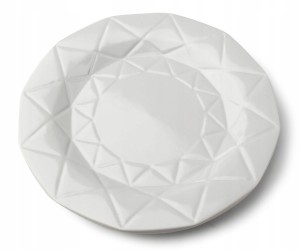Talerz ceramiczny obiadowy płytki 24cm Adel szary