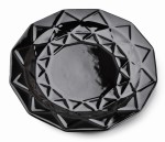 Talerz porcelanowy obiadowy płytki 24cm Adel black