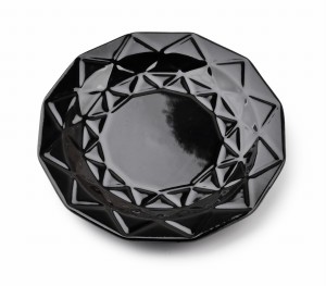 Talerz ceramiczny deserowy 19,5cm Adel czarny