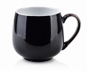 Kubek porcelanowy 390ml beczułka CAL czarny