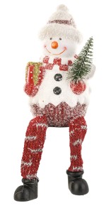Figurka ceramiczna bałwanek h20 cm. 