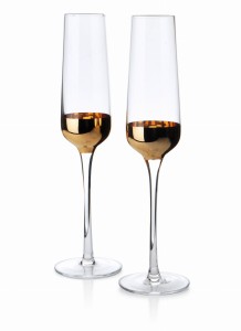 Kpl. kieliszków do szampana 190ml Mirella Gold