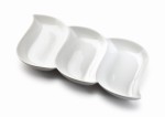 Półmisek porcelanowy potrójny 32,5cmx16,5cm CLASSIC 