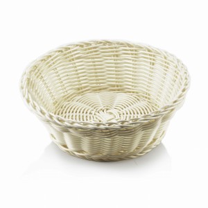 Koszyk na pieczywo okrągły 20cm Sino kremowy
